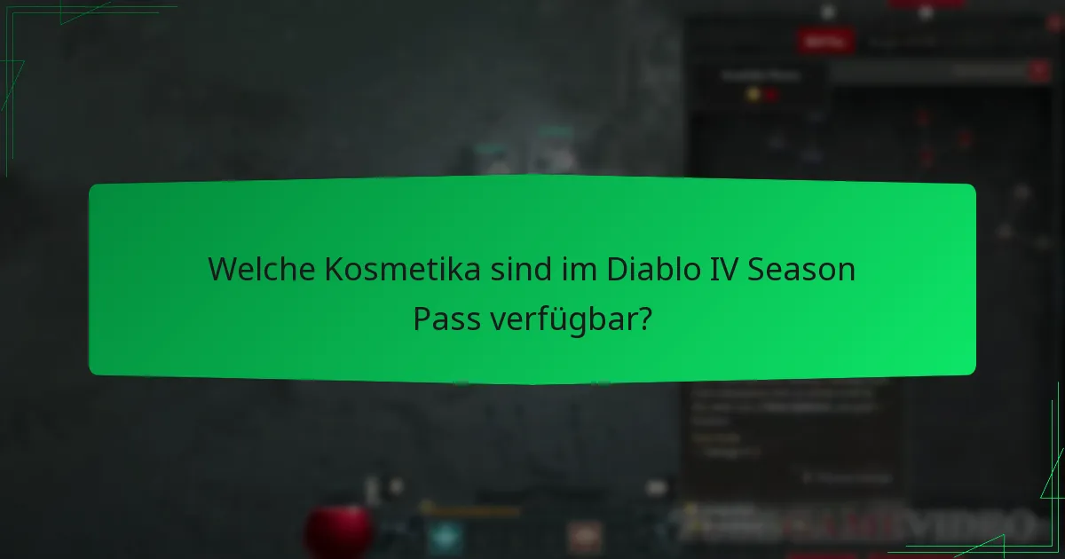 Wie funktioniert der Diablo IV Season Pass?
